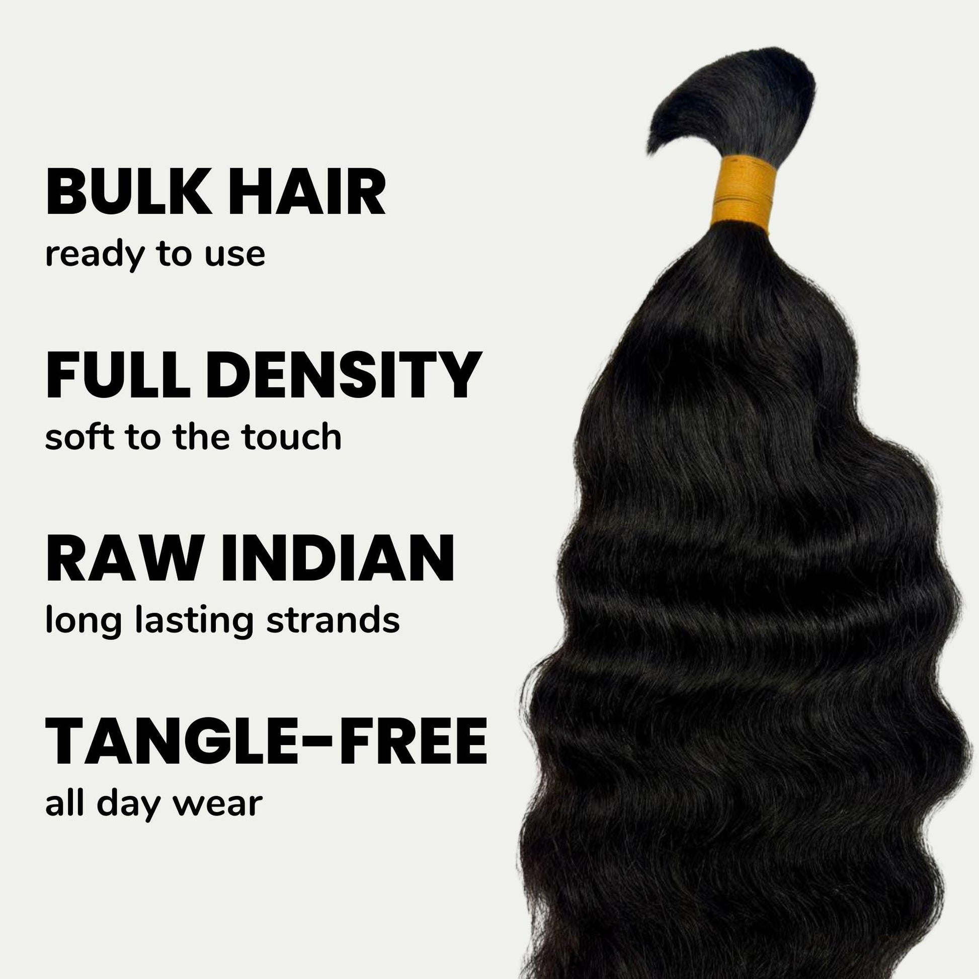 Raw Indian Curly Bulk 100% Human Braiding Hair Luxegan