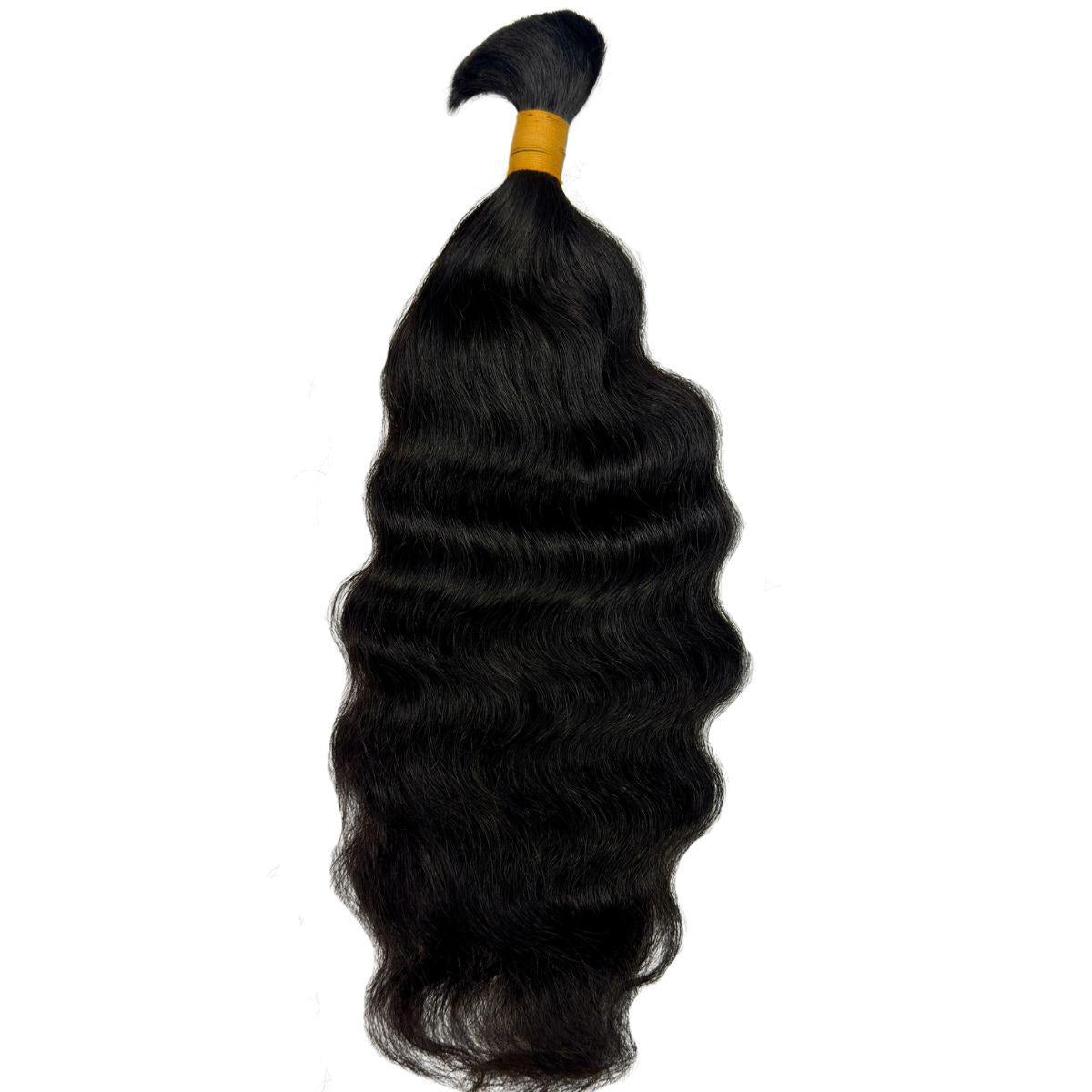 Raw Indian Curly Bulk 100% Human Braiding Hair Luxegan