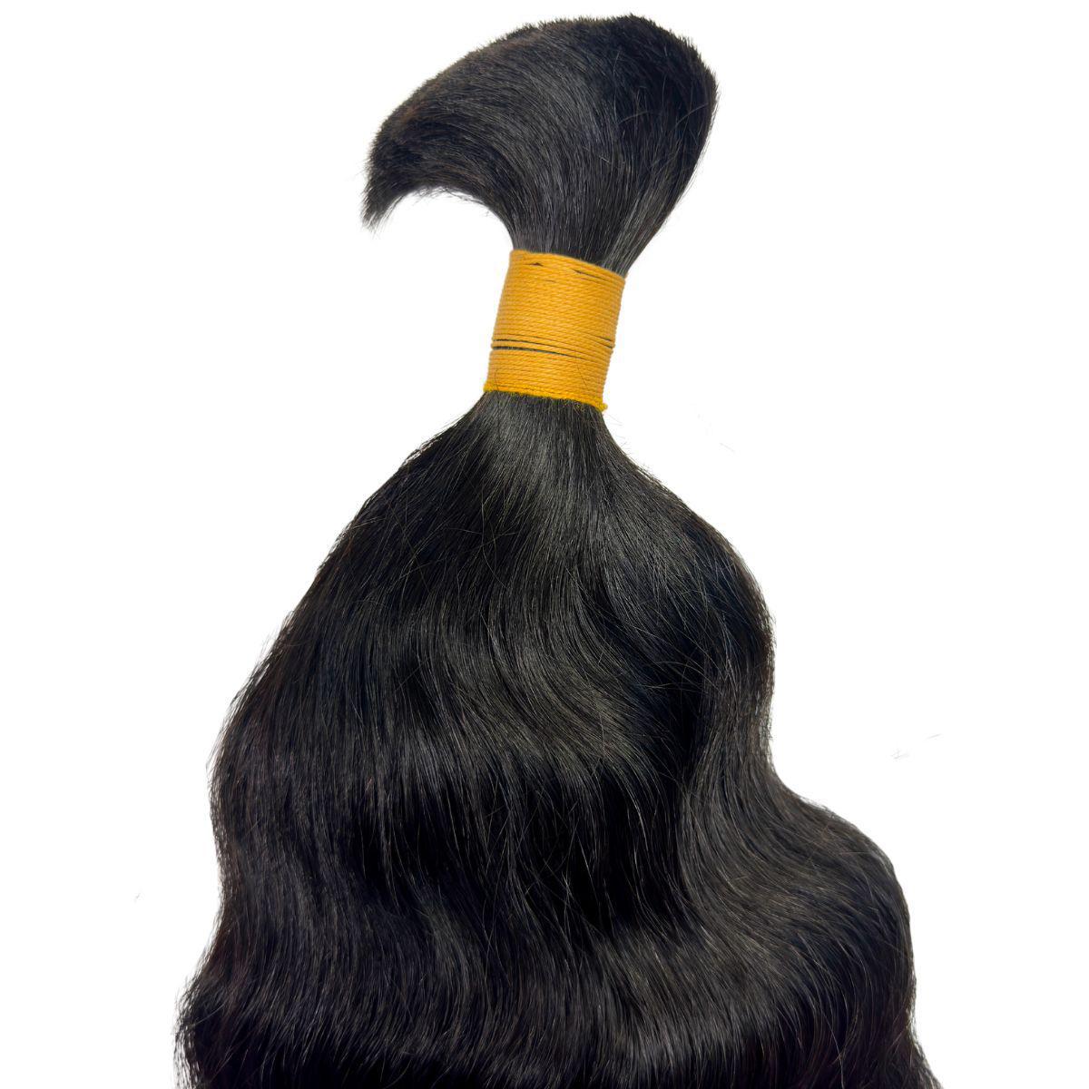 Raw Indian Curly Bulk 100% Human Braiding Hair Luxegan