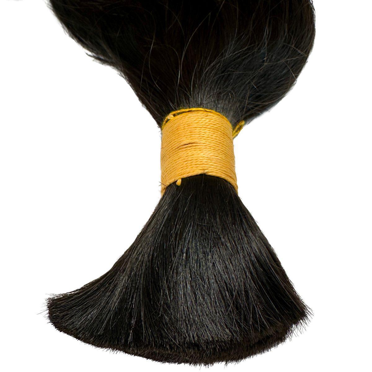 Raw Indian Wavy Bulk 100% Human Braiding Hair Luxegan