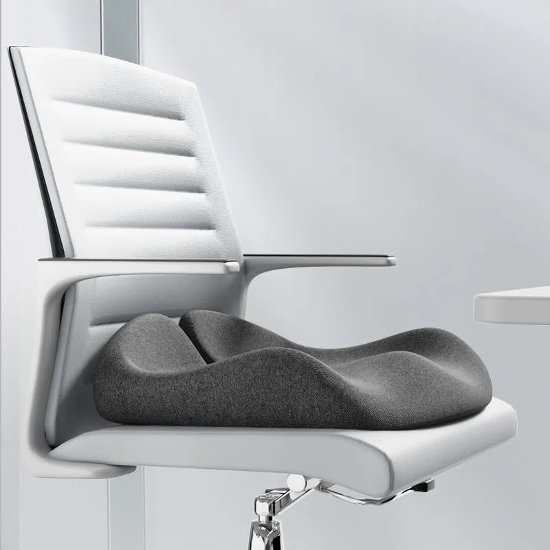 Orthopedic Memory Foam Coccyx Cushion | Sophisticated "Tailbone & Sciatica" Relief Silhouette | Elegant Non-Slip Office & Car Seat Pad | "Dignified" High-Performance Back Pain Comfort for Radiant Versatile Styling Luxegan