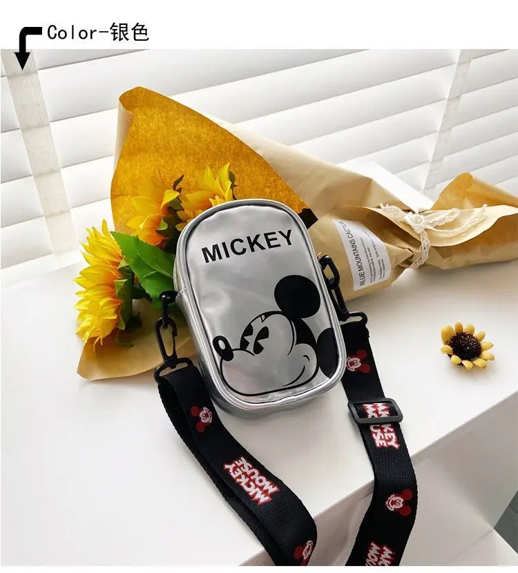 Disney Mickey Mouse Cartoon Straddle Bag | Cute Mini Fashion Boy's Coin Purse & Small Backpack for Girls & Baby Luxegan