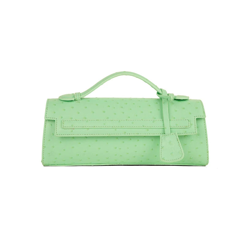 Classic Elegant Ostrich Women's Clutch Bag | Python Handbag, Tote & Messenger Bag Luxegan