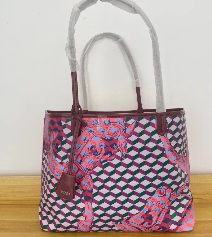 New Tote Bag for Women | Famous Brands Casual Totes & Large Capacity Noir Shoulder Bag (High Quality Genuine Leather) Luxegan