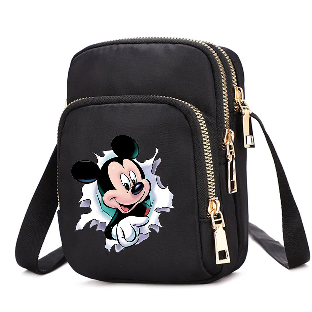 Mickey & Minnie Mouse Shoulder Bag | Cartoon Crossbody Handbag Luxegan