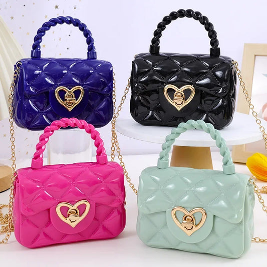 PU Mini Shoulder Bag | Heart Coin Wallets & Handbags Luxegan