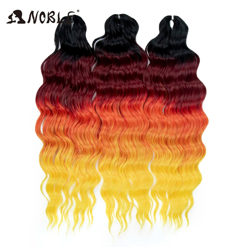 Synthetic Anna Curl Water Wave Crochet Braiding Hair – 24 Inch | 300g | 60 Strands | 88 Ombre & - view 4