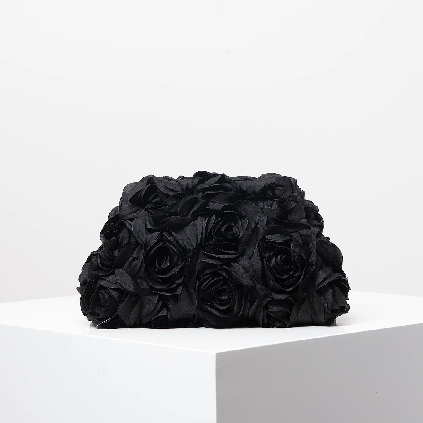 Elegant Rose Kiss-Lock Clutch | Sophisticated "Wedding Party" Dinner Bag Silhouette | Elegant "Floral Decoration" Women's Clip Bag | "Dignified" Random Pattern Gift for Radiant Versatile Styling Luxegan
