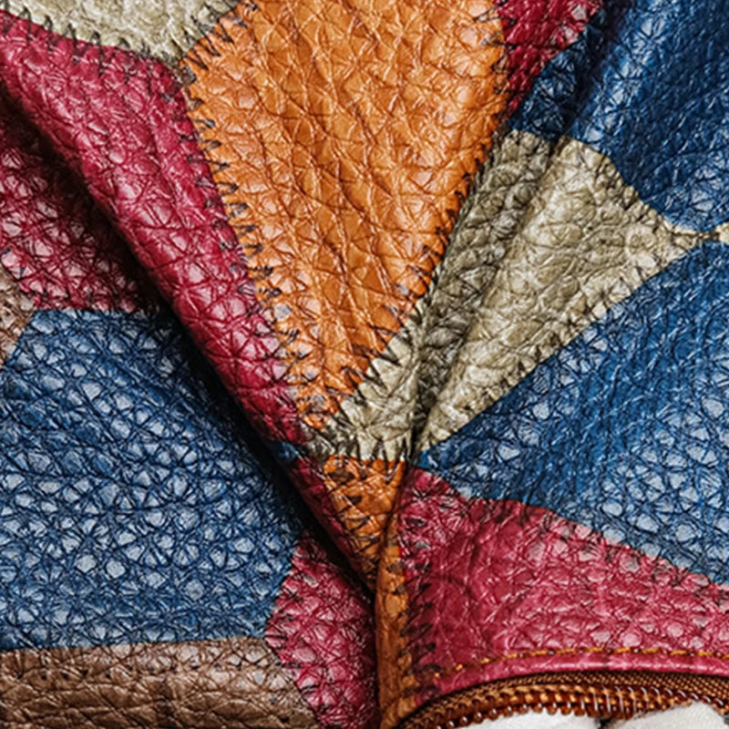 PU Leather Patchwork Casual Tote | Soft Vintage Large Capacity Shoulder Bag Luxegabn