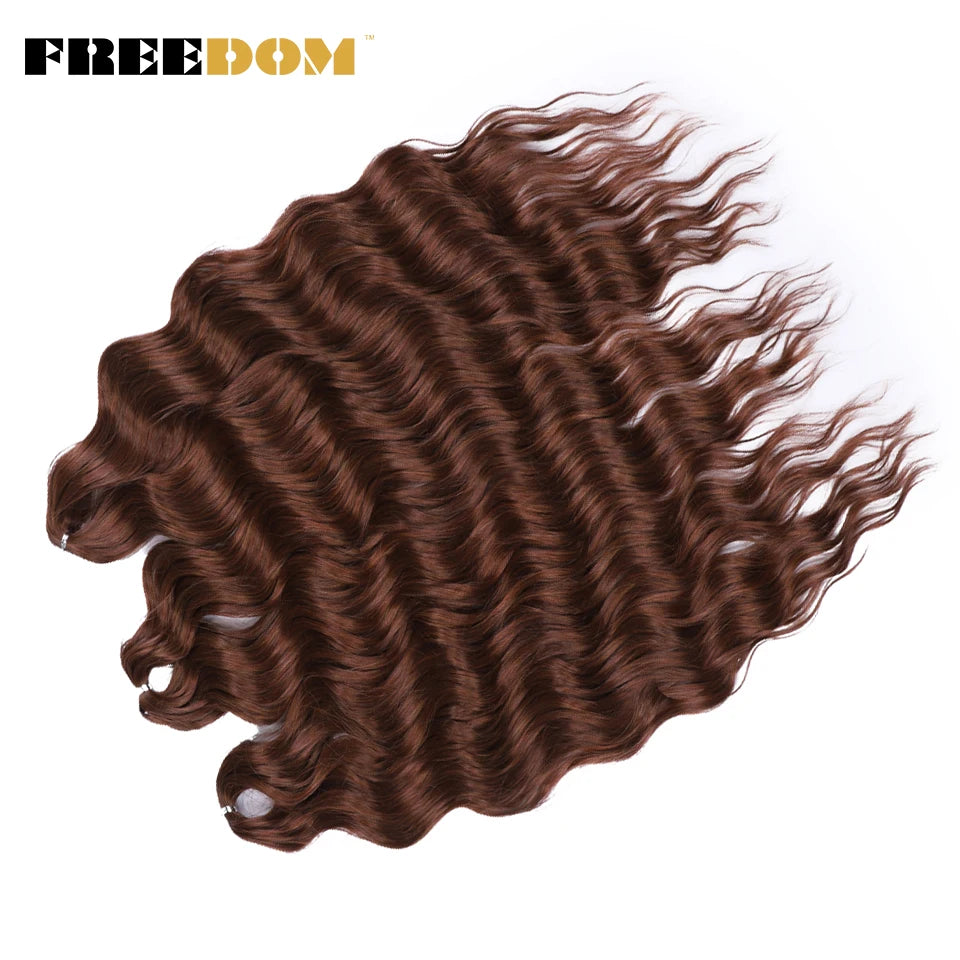 FREEDOM Synthetic Water Wave Crochet Braiding Hair 24 Inch – Ombre & Multi-Tone | 88 Colors | 300g - view 64