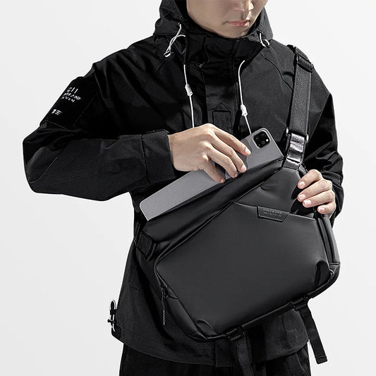 Crossbody bag Men's outdoor sports waterproof sports shoulder bag | Riding fashion trend 13 "pad bag bolso hombre crossbody bags Luxegan