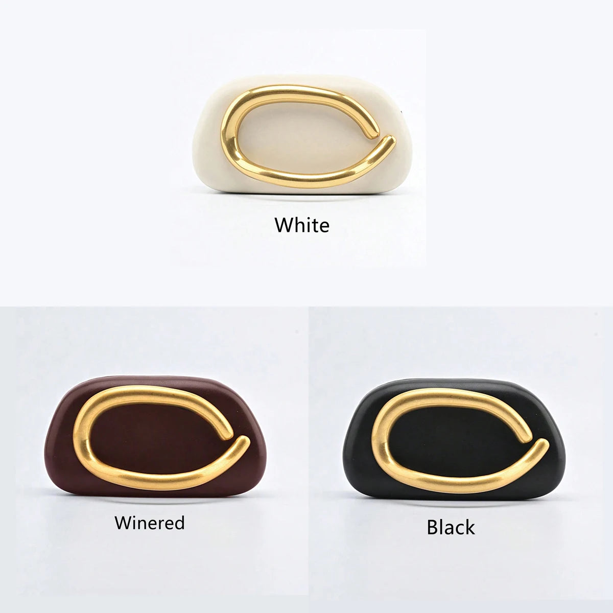 Gold Metal Closure Box Clutch | Fashion Design Women's Dinner Wedding Party Crossbody Small Bag Luxegan