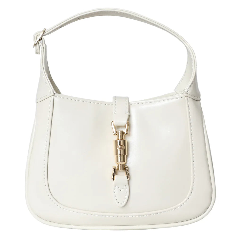 Real Leather Saddle Vintage Crossbody Bags for Women | Small Underarm Bags Luxury Design Retro Horsebit Tote Bags Luxegan