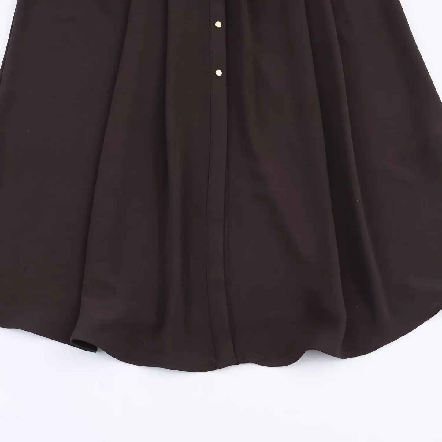 Fall Elegant Vintage Coffee Belted Long Dress | Premium Single-Breasted V-Neck Slim Fit Dress | Autumn Fashion Dinner Party Ladies Dress | Model W101211924 Full Sleeve Ankle-Length A-Line Gown Luxegan