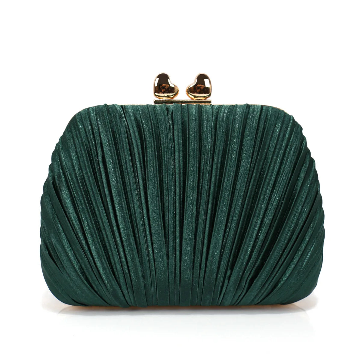 French Light Luxury Satin Pleated Bag | Sophisticated "Niche Design" Silhouette | Elegant Shell Banquet Clutch | "Dignified" High-Performance Synthetic Leather Essential for Radiant Versatile Styling Luxegan