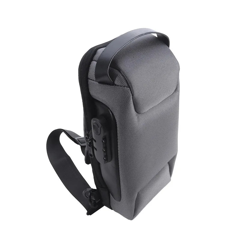 Men's USB Charging Crossbody Chest Pack | Anti-Theft Waterproof Bag Luxegan