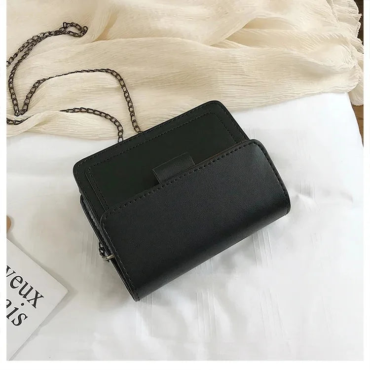 Fashion Brand Women's Small Crossbody Bag | Lightweight PU Leather Messenger Bag (Flap Handbag Purse, Summer Travel Bag for Female) Luxegan