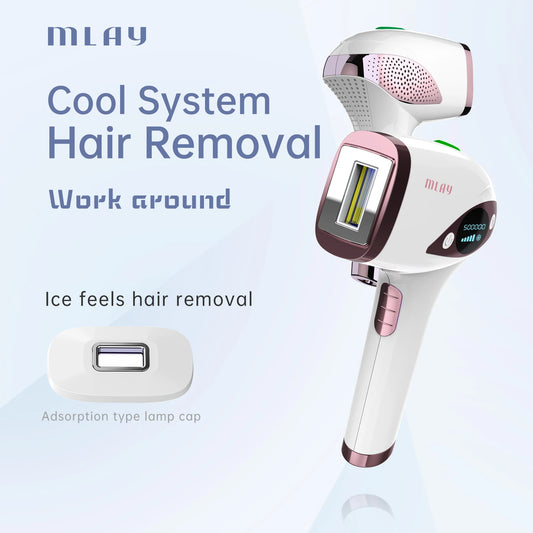 IPL Handheld Laser Hair Removal Machine | Sophisticated "Ice Cool" Permanent Silhouette | Elegant Face Body Bikini Epilator | "Dignified" High-Performance Home Use Device for Radiant Versatile Styling Luxegan