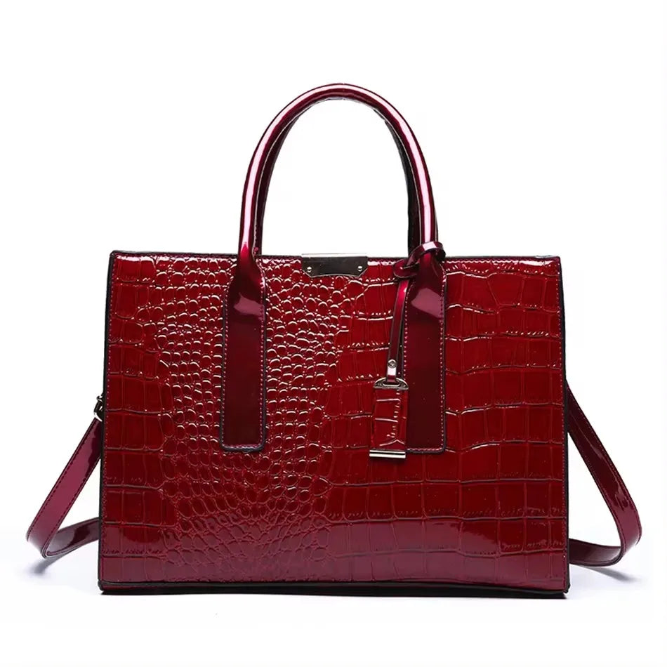 Genuine Soft PU Leather Handbags for Women | Vintage Shoulder Tote Bag & Large Capacity Purse