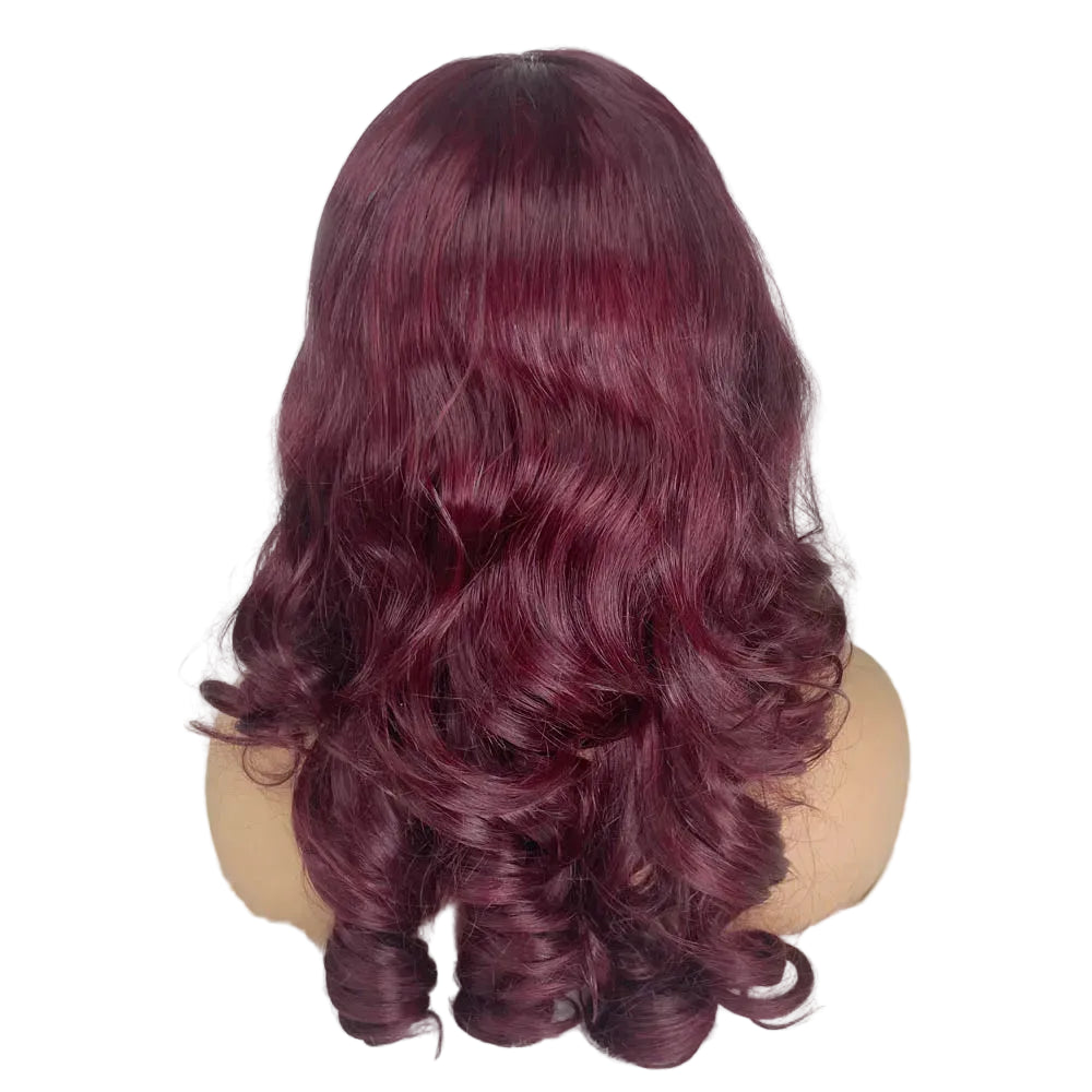 Bouncy Loose Wave Vietnamese Bob Wig | Sophisticated "250% High Density" Silhouette | Elegant 4x4 Transparent Lace Closure | "Dignified" High-Performance Super Double Drawn 100% Human Hair for Radiant Versatile Styling Luxegan