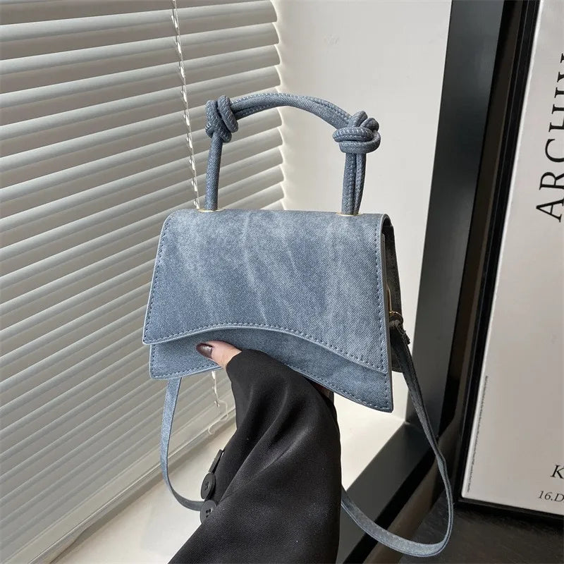 PU Leather Fashion Square Crossbody | Simple Western Style Shoulder Bag Luxegan