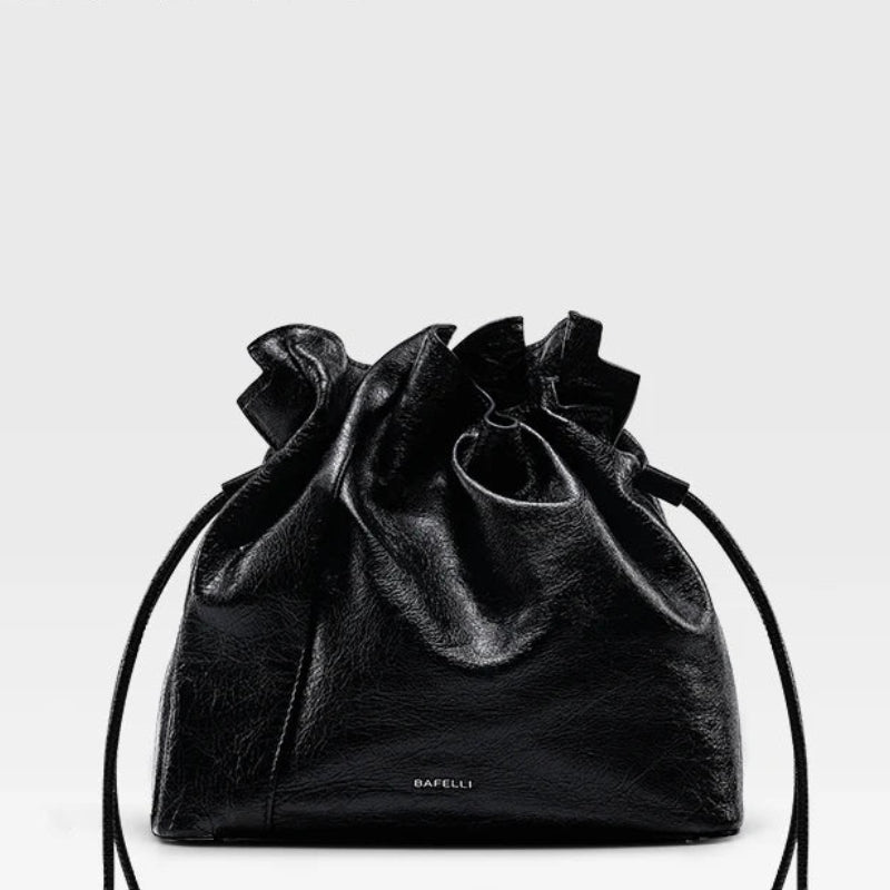 New Women's Genuine Leather Bucket Handbag | Sophisticated Trend Fashion Shopper Purse | Elegant Luxury Brand Shoulder Bag | "Dignified" Soft Leather Tote for Versatile Daily Styling Luxegan