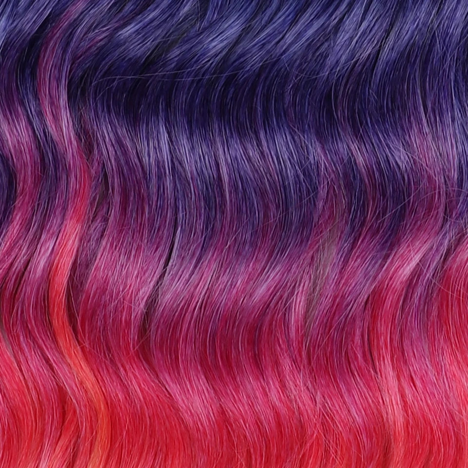 Synthetic Water Wave Crochet Hair | 24 Inch Ombre Braids