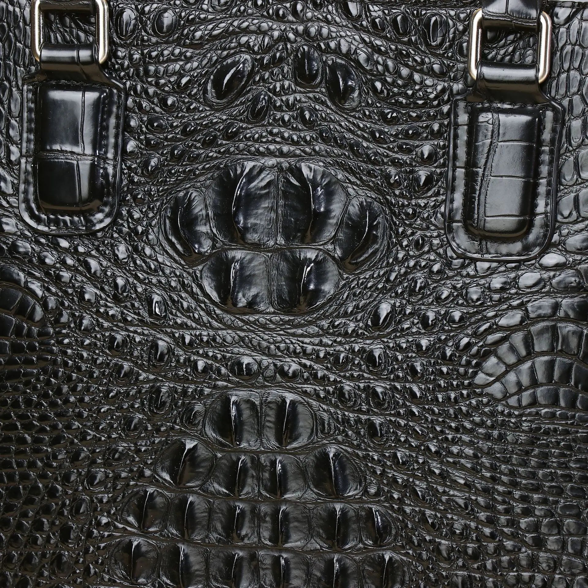 Women's Luxury Genuine Leather Alligator Handbag | Designer Real Natural Leather Shoulder Bag | Hard Shell Casual Tote Crossbody Purse | Multi-Pocket Large Capacity Versatile Satchel Model 20250603f Luxegan
