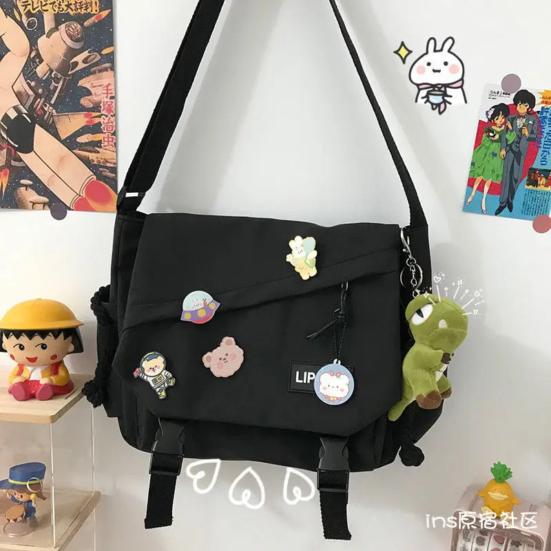 Canvas Diagonal Cross Bag | Youth Fashion Casual Shoulder Bag & Messenger Bag Luxegan