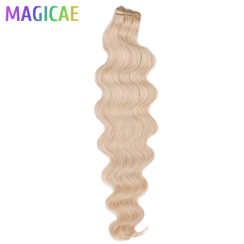 26–30 Inch Synthetic Body Wave Hair Weave Bundles | 150g–200g