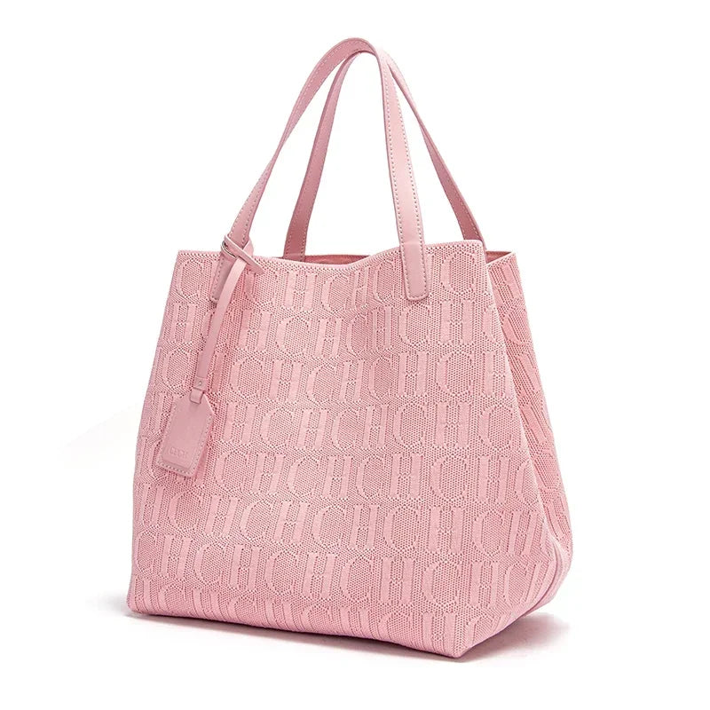 Women's Handbag Fashion Classic | New Solid Color Letter Design & High Quality Craftsmanship Large Capacity Shoulder Bag Luxegan