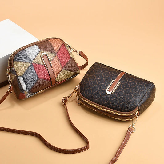 Trendy Printed Shell Bag | Casual Crossbody & Shoulder Purse Luxegan