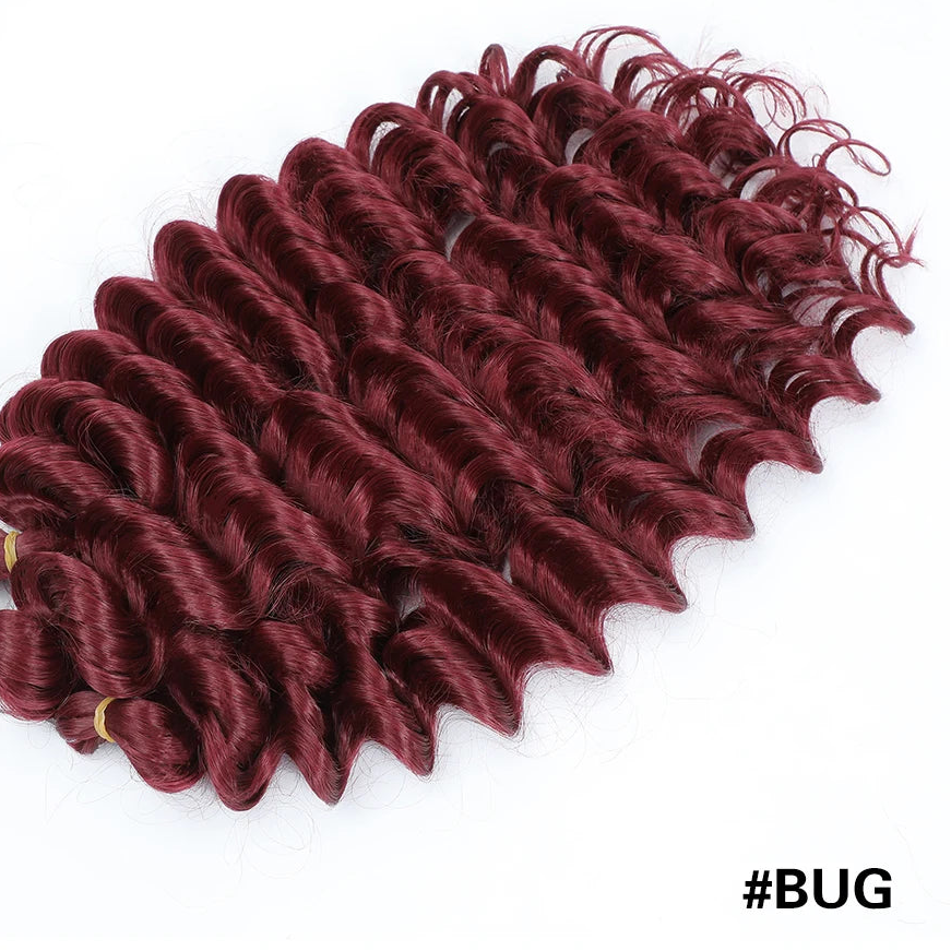 Afro Curly Deep Wavy Twist Synthetic Crochet Hair – 24 Inch | Ombre & Solid Colors | 3–9 Pack - view 7