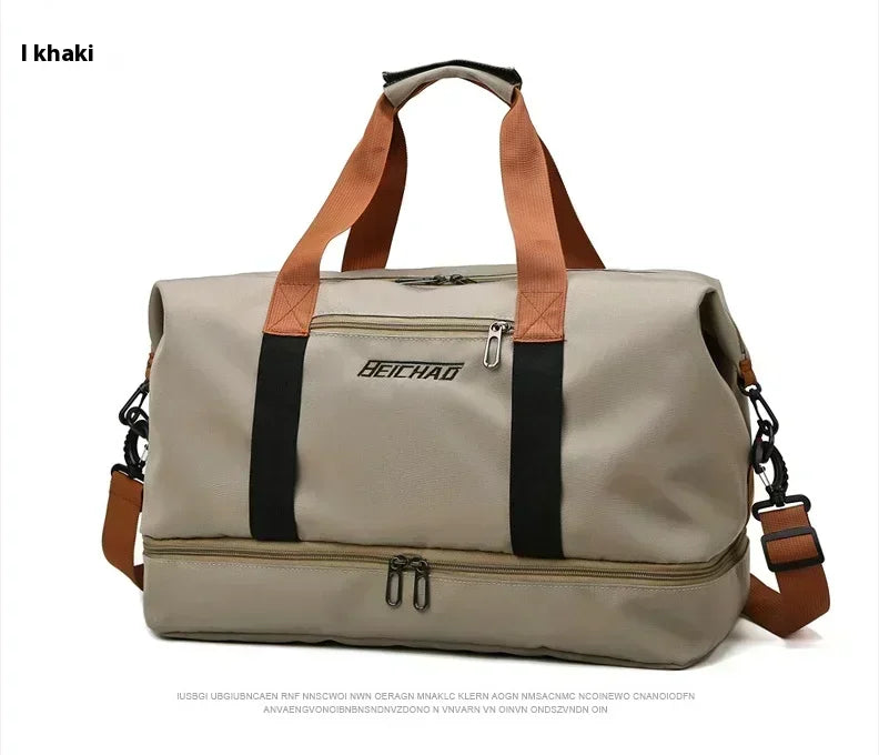 Large Capacity Waterproof Travel Gym Bag | Portable Oxford Fitness Duffle | Short-Distance Luggage & Men's Sports Handbag | Lightweight Shoulder Crossbody Bag Luxegan