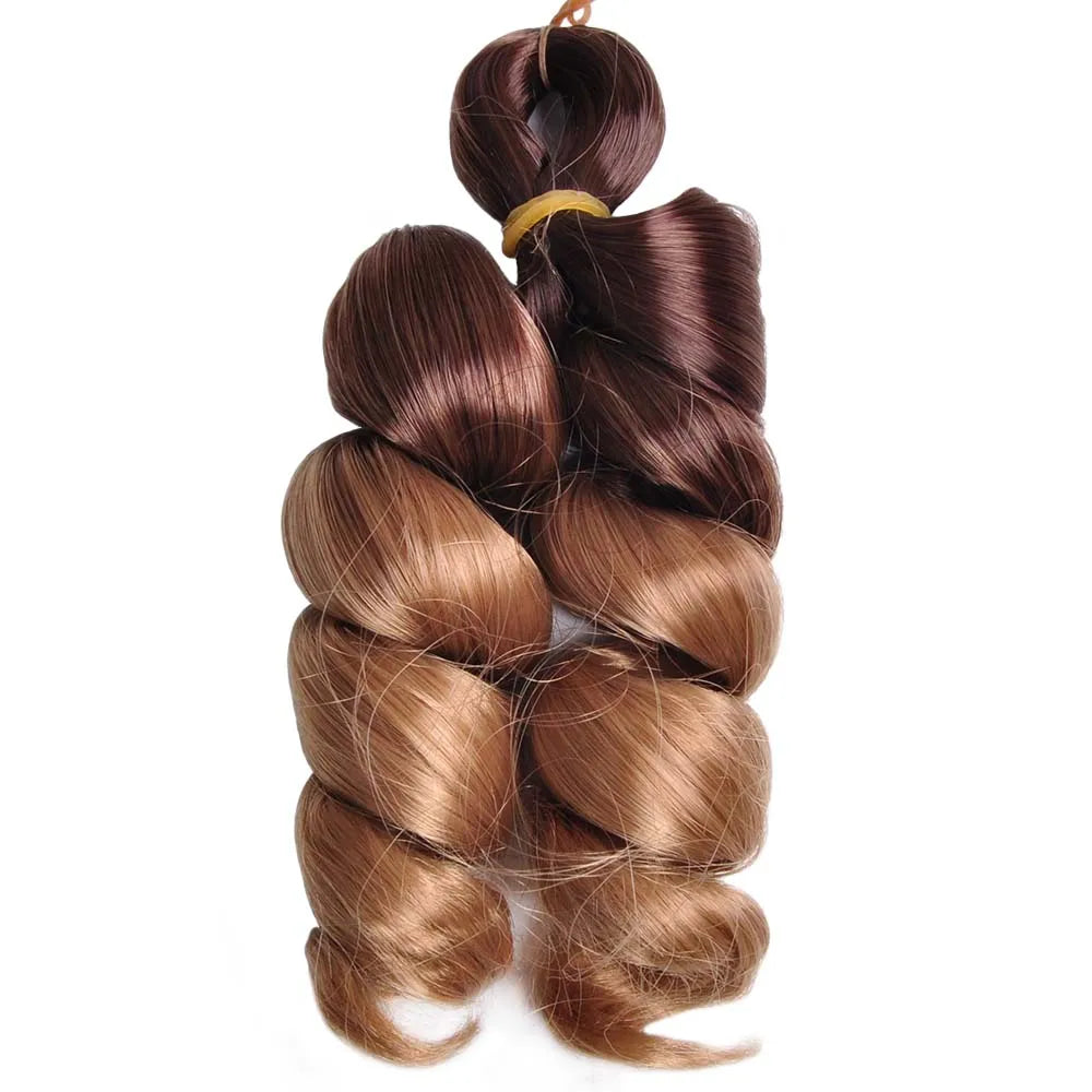 12 Inch French Curls Loose Wave Crochet Braids – Spiral Curly Synthetic Hair for Women - view 33