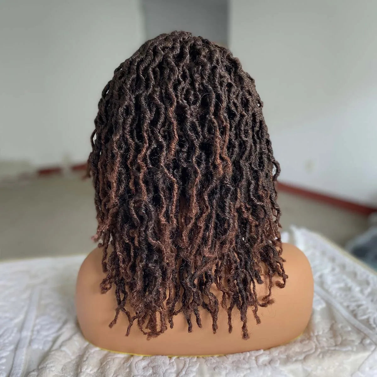 Afro Curly Faux Locs Dreadlock Wig | Crochet Cap | 4 Colours