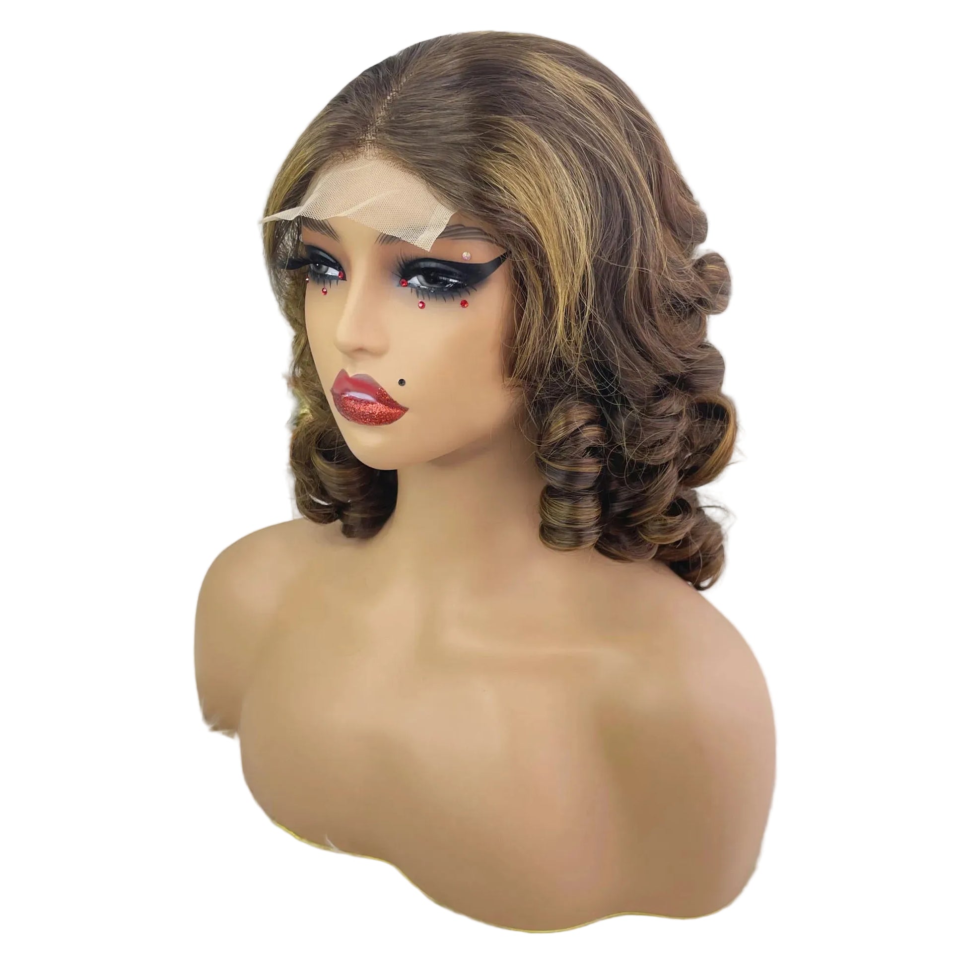 Bouncy Loose Wave Vietnamese Bob Wig | Sophisticated "250% High Density" Silhouette | Elegant 4x4 Transparent Lace Closure | "Dignified" High-Performance Super Double Drawn 100% Human Hair for Radiant Versatile Styling Luxegan