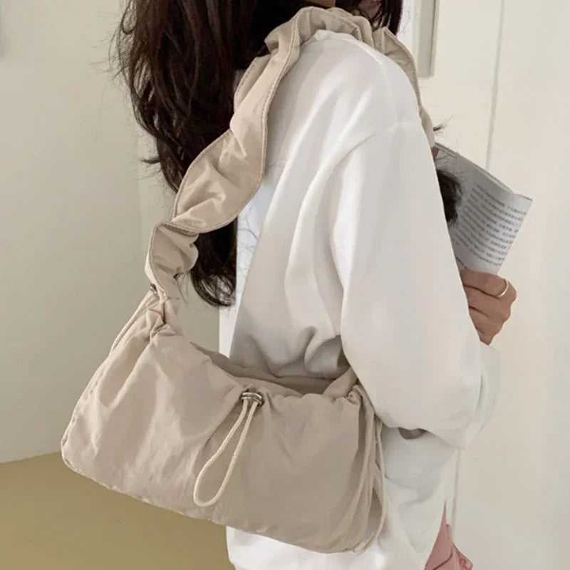 Simple Fashion Fold Shoulder Bag | Vintage Casual Designer Underarm Crossbody Bag (New Luxury Handbags) Luxegan