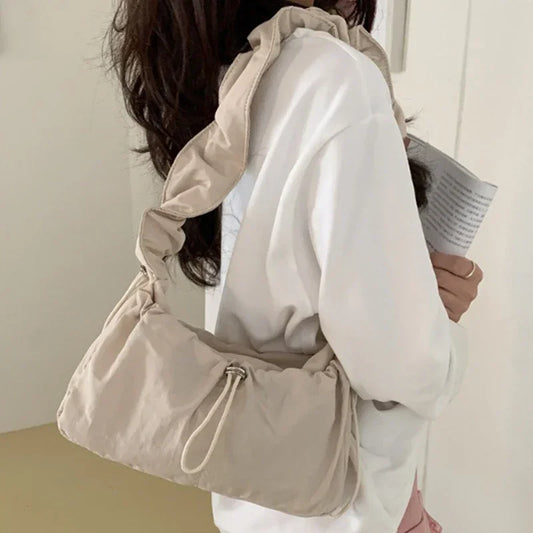 Simple Fashion Fold Shoulder Bag | Vintage Casual Designer Underarm Crossbody Bag (New Luxury Handbags) Luxegan