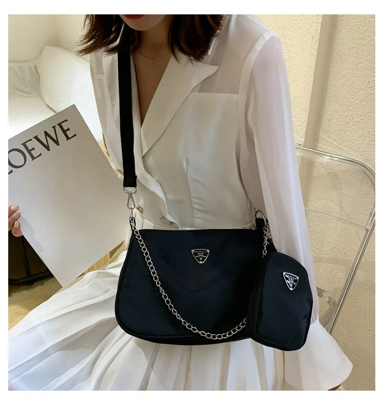 Simple PU Leather Box Bag | Small Crossbody & Armpit Purse Luxegan