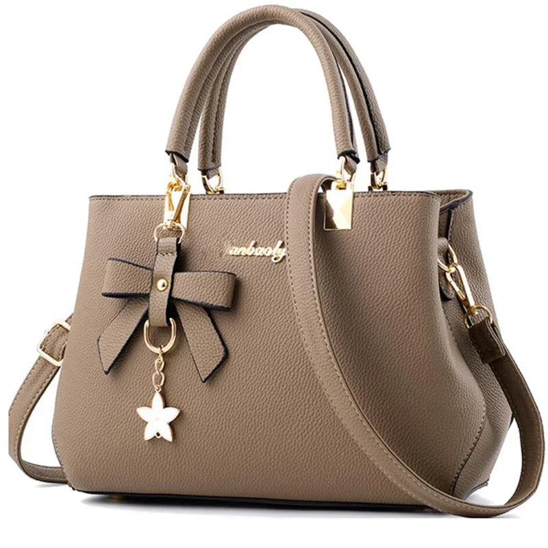 New Elegant Shoulder Bag for Women Luxury Designer Handbags | Female Bags Plum Bowknot Sweet Messenger Crossbody Bag Luxegan