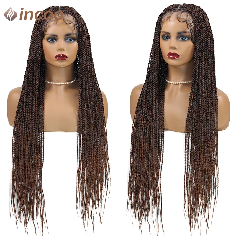 26-40 Inch Senegalese Twist Box Braid Wig | Full Lace | Faux Locs