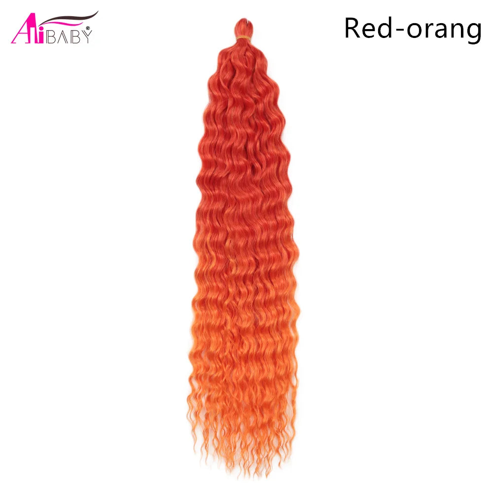 Ariel Curl Crochet Hair 22in – Ocean Wave Ombre Braiding Hair | 100g | 38 Colors | 1 or 3 Pcs - view 7