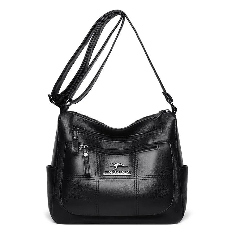 PU Leather Solid Flap Bag | Luxury Designer Shoulder Crossbody Sac Handbag Luxegan