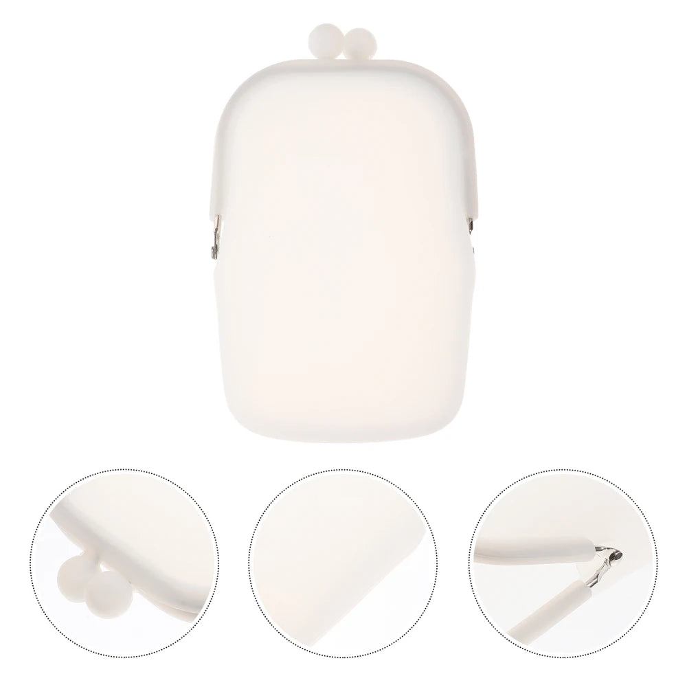 Silicone Phone Bag & Coin Purse for Women | Candy Color Small Wallet Holder Pouch (Ladies Handbag Clutch, Travel Accessories Storage) Luxegan
