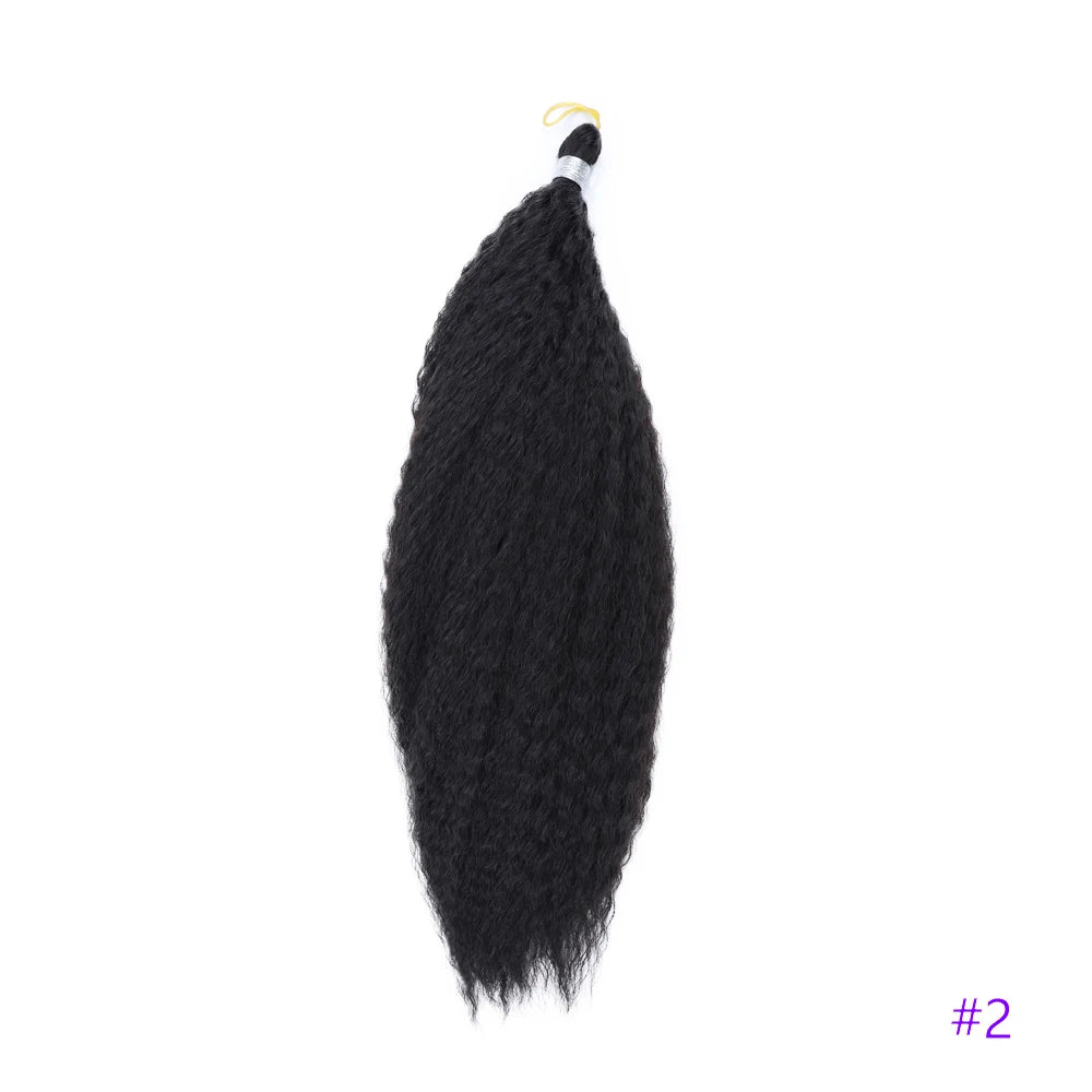 Afro Kinky Curly Synthetic Crochet Braiding Hair 18in | Kinky Curly Crochet Hair | 8 Colors Luxegan