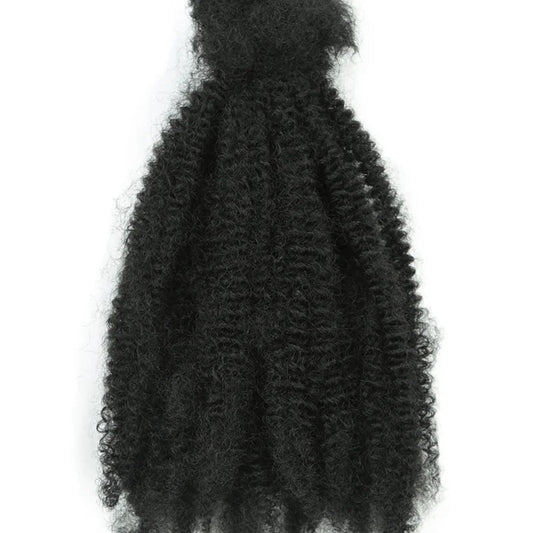 Afro Kinky Curly Bulk Synthetic Braiding Hair 12in – Soft Micro Twist Crochet Hair | 12 Ombré - view 2
