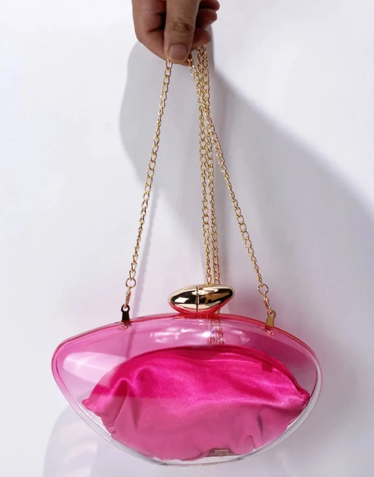Elegant TPU Shell Clutch | Designer Handbag for Evening & Parties Luxegan