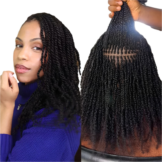 Rebecca Afro Kinky Bulk Human Hair for Braiding | Remy Virgin Brazilian Extensions (Multi-Color) Luxegan