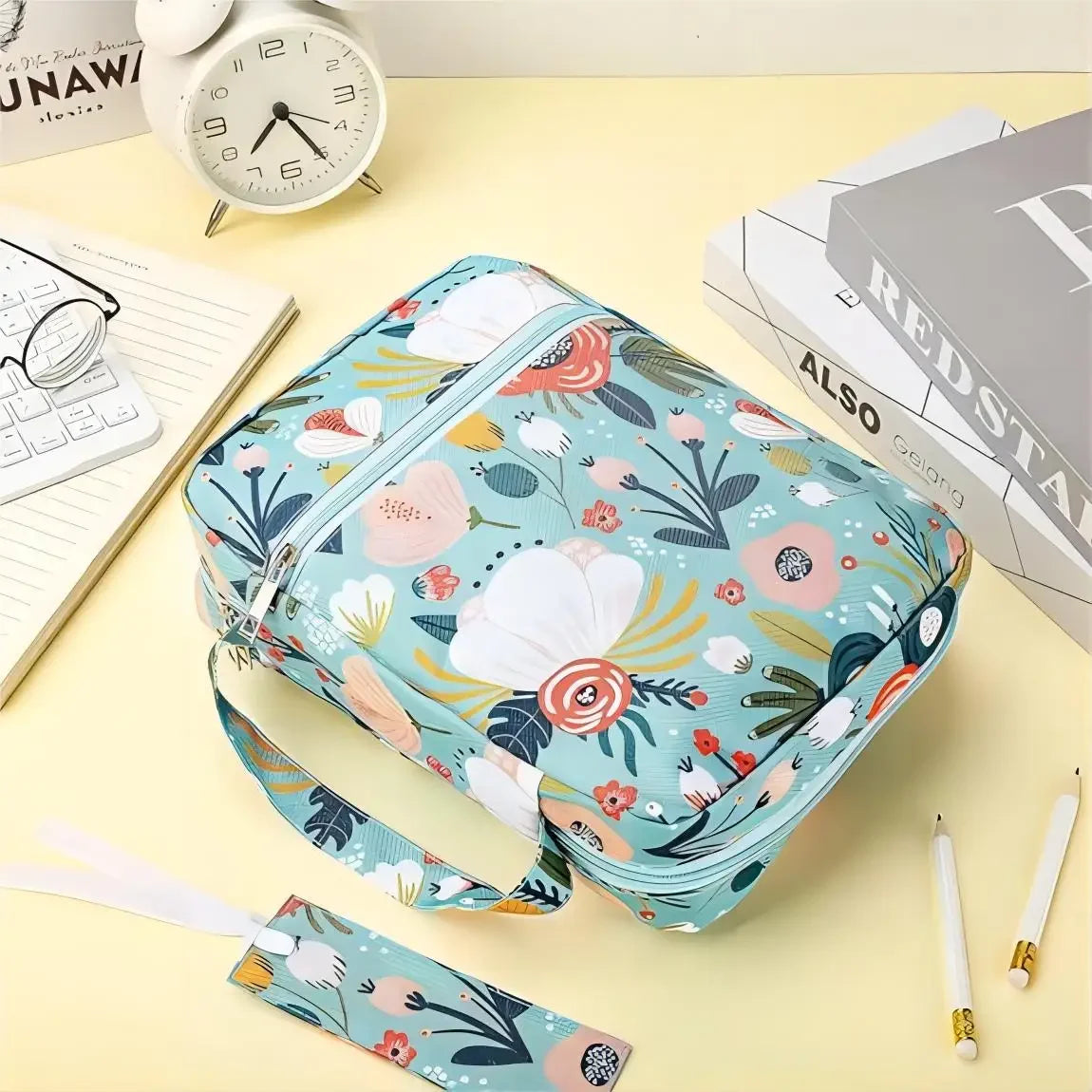 Portable Bible Cover & Carrying Case for Women & Girls | Large Capacity Christian Gift Bag with Bookmarks Luxegan